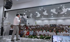 El Presidente Santos visitó este viernes de nuevo Montería, donde participó en el evento ‘Córdoba territorio de paz’ en el Centro de Convenciones de la perla del Sinú.
