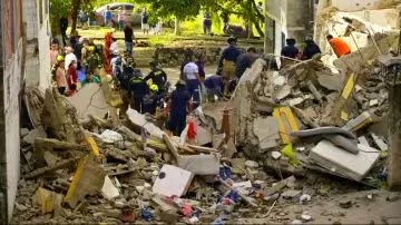 El desplome del edificio en Barranquilla