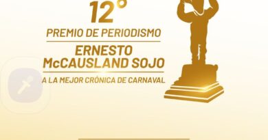 Convocatoria al Premio a la Mejor Crónica del Carnaval, Ernesto McCausland 2025